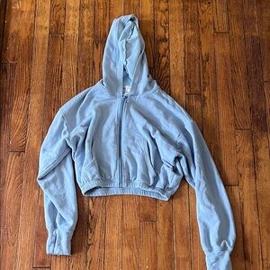 Aerie Soft Blue Zip-Up Hoodie